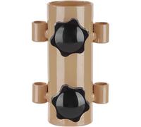 GETAJGHSD Steel Awning Pole Holder Base with Adjustable Double Nut Support | Tool Free Setup, Stable Support against Wind, Opening Hole for Insertion, Smooth Burr Free Surface