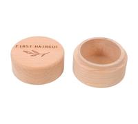 GETAJGHSD Tooth Fairy Keepsake Box for Home Storage and Preserving Wooden with Separate Slots for Each Deciduous Tooth and Dedicated Space for First Hair Lock, Elegant Beige Design