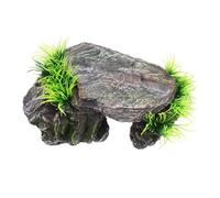 GETAJGHSD Turtle Terrarium Decoration with Built Hideout Cave Multipurpose Basking Platform for Reptiles and Amphibians Stylish Minimalist Habitat Accessory for Turtles Bearded Dragons and