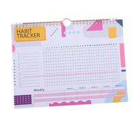 GETAJGHSD Undated Habit Tracker Planner Journal with Binding Creative Habit Calendar for Goal Setting Sleep Workout Tracking Motivational Organizer for Students Moms Teachers and Sisters
