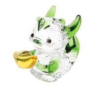 GETAJGHSD Unique Chinese Dragon Ornaments Green Glaze with Break Resistance and Wealth Luck Features Miniature Dragon Sculpture Desktop Decor for Home Decor and Room Decoration