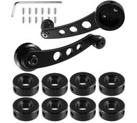 GETAJGHSD Universal Car Window Seal Portable Air Conditioner Vent Sliding Windows Crank Handle with Three Adapters Mounting Hardware for Vehicle Doors Interior Replacement