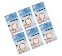 GETAJGHSD Uv Testing Cards for Reptile Uv Monitoring and Home Office - 6Pcs PVC Light-Sensitive Identifying Cards Easy Operation Function for Testing and Assessment