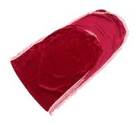GETAJGHSD Velvet Guzheng Dust Cover in Dark Red with Tassel, Universal Protective Case for Guzheng Instrument, Creative Patterned Dustproof Cover for Musical Strings