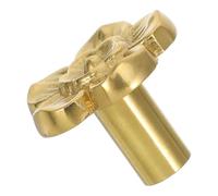 GETAJGHSD Vintage Brass Flower Drawer Knobs for Cabinets and Dressers, Decorative Brass Drawer Pulls with Comfortable Hand Feel, Suitable for Bookcases and Shoe Cabinets, Antique Style