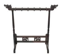 GETAJGHSD Vintage Chinese Calligraphy Brush Stand Pen Holder in Coffee Plastic for Desk Decoration and Moisture Airing Suitable for Calligraphy Brush Storage