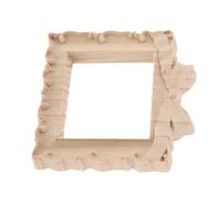GETAJGHSD Vintage Mini Wooden Photo Frame with Bowknot Detail Small Unfinished Wood Carved Picture Holder for Tabletop Display DIY Craft Frame for Home Wedding Decor