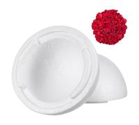 GETAJGHSD White Hollow Foam Ball 15cm for DIY Crafts and Wedding Decorations, Unpainted Decorative Craft Sphere for Party Ornaments and Art Projects