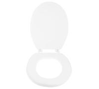 GETAJGHSD White Toilet Seat Cover Cushion with Soft Close Feature Fit for Home Bathroom Essential Comfort and Support