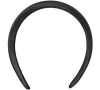 GETAJGHSD Wide Satin Headband Black Fabric Non-slip Padded Hairband for Women Work Sporting