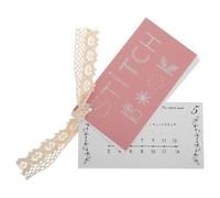 GETAJGHSD with Variety of Sewing Techniques Mini Sewing Book Embroidery Starter Kit and Card Style Design for Beginners Portable Travel Craft Kit