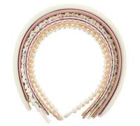 GETAJGHSD Womens Headbands Set Lightweight and Stylish Hair Bands 6pcs with Fabric and Plastic Material Easy to Decorate Your Head without Fading for Parties and Dates