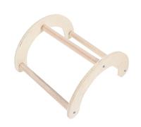 GETAJGHSD Wooden Chicken Perch Stand with Built Mirror Sturdy Smooth Roosting Bar for Hens Roosters and Parrots Easy to Install Farm Enrichment Suitable for Various Bird and Play