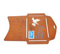 GETAJGHSD Wooden Envelope Maker Template Hollowed Stencil Straight Line Ruler for Card Making Crafts and Family DIY Activities