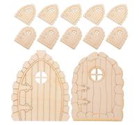 GETAJGHSD Wooden Fairy Door Mini Garden Decor 20Pcs DIY Craft Kit for Hanging on Garden Trees