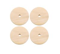GETAJGHSD Wooden Rounds 50Pcs 40Mm Diameter 5Mm Thick with Center Hole for Ornament Making and Kitchen Decor