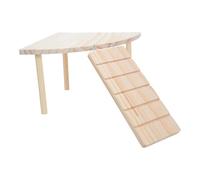 GETAJGHSD Wooden Small Animal Cage Platform in Khaki with Corner Shape and Lightweight Design for Efficient Space Usage, for Home Layout and Shelves a Resting and Climbing Spot for Rats