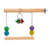 GETAJGHSD Wooden Swing Shape Parakeet Cage Accessories Parakeet for Cage Parrot Perch Exercise Parrot’s Brain Develop Parrot’s Intelligence Training Your Birds