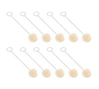 GETAJGHSD Wool Applicator Brush Handle Wool Daubers 50pcs for Leather Dyeing and Gluing for Projects and Handicrafts on Leather and Shoes