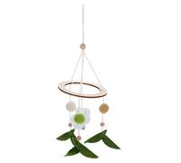 GETAJGHSD Woven Flower Wind Chime Pendant Handcrafted Crib Decor Hanging Mobile for Room Encourages Grasping Auditory Awareness and Eye Coordination for Showers and Birthdays