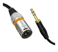 Getaria Female XLR to 1/4 TRS Cable, 6.35mm to Female Balanced Microphone Cable, Quarter Inch Jack Balanced to Microphone Cable Compatible with Speakers, Audio Consoles (XLR to 6.35mm-2M)