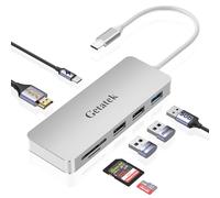 Getatek USB C Hub, 7 in 1 USB C Multiport Adapter with 4K HDMI, 100W PD Charging, USB 3.0 5Gbps Data Port and 2 USB 2.0，TF/SD Card Reader, for MacBook Air, MacBook Pro, iPhone 15, iPhone 15 Pro Max