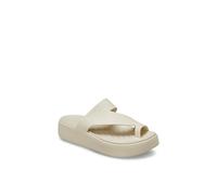 Getaway Platform Toe Loop Crocs Natural 6