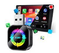 GETBSTOOP 4-in-1 Wireless CarPlay Adapter with Auto-Connection, Plug & Play USB Dongle for An-droid Car and Screen Mirroring, Converter for Navigation, Music and Calls on and An-droid