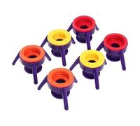 GETBSTOOP 6Pcs Bottle Emptying Flip Kit Bottle Holder Leak-Proof Liquid Bottle Emptying Kit 3 Sizes Upside Down Bottle Dispenser BPA Free for Most Bottles