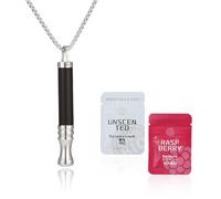 GETBSTOOP Anxiety Breathing Necklace with Resistance, Flavoured Air Breathlace, Filter Natural Essential Oil Breath Breathing Necklace Stress Anxiety Relief Chain for Adults