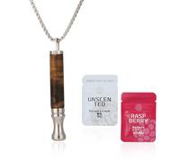 GETBSTOOP Anxiety Breathing Necklace with Resistance, Flavoured Air Breathlace, Filter Natural Essential Oil Breath Breathing Necklace Stress Anxiety Relief Chain for Adults