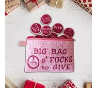 GETBSTOOP Big Bag of F*CKS to Give Zipper Pouch Big Bag of Fucks Funny Unique Zipper Purse F*CKS Gag Gift Fucks to Give Gag Gift Funny Embroidery Pocket Token