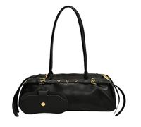 GETBSTOOP Boston for Women Solid Shoulder Bag PU Leather Casual Bowling Bag Tote Bag Bag