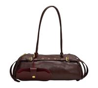 GETBSTOOP Boston for Women Solid Underarm Bag PU Leather Casual Bowling Bag Retro Tote Bag Bag