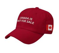 GETBSTOOP Canada is Not for Sale Hat Adjustable Embroidered Classic Cap Breathable Vintage Baseball Cap for Hiking Fishing