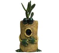 GETBSTOOP Ceramic Frog Shaped Plant Pot, Cute Frog Planter, Small Resin Plant Pot for Succulents, Wedding, or Mother’S Day - Mini Indoor and Outdoor Planter
