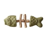 GETBSTOOP Creative Fish Bone Cat Toy, Fishbone Feline Teether - Interactive Wooden Chew Teether Toy, Natural Catnip Teeth Cleaning Stick, Durable Tooth Care Tool for Cats to Health Reduce Boredom