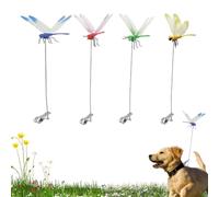 GETBSTOOP Dragonfly Clip, 3D Dragonfly Garden Stakes Decor, Realistic Garden Decoration Clip, Multi-Purpose Hat Clips Insert Clamp, Bug-Repellent Ornament for Indoor, Outdoor, Garden & Patio