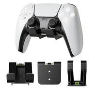 GETBSTOOP For Switch/X-box/ PS4/ PS5 Controller Wall Mount Holder Dual Game Controller and Headphone Hanger with Anti-Slip Pads Detachable Desk Storage