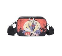 GETBSTOOP Halloween Crossbody Bag for Women Shoulder Bag Adjustable Strap Satchel Purse PU Leather Zipper Clutch Purse for Halloween Travel Shopping