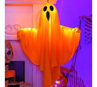 GETBSTOOP Halloween Ghost Decorations Halloween LED Hanging Ghost Light Up Hanging Ghost with LED Lights Hanging Flying Ghost Scary Hanging Glowing Decor for Halloween Garden Home Decor
