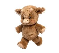 GETBSTOOP Highland Cow Soft Plush Toy, Adorable Furry Running Cow Stuffed Animal for Stress Relief & Emotional Support, Highland Cattle Wild Boar Plush Toy for Adults Kids Home Office Decor