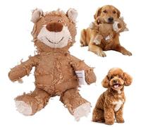 GETBSTOOP Indestructible Robust Bear Dog Toy, Unbreakable Bear Plush Toys for Aggressive Chewers, Dog Squeak Chew Toy for Large Small Breed Pet Animal Teething Boredom Enrichment