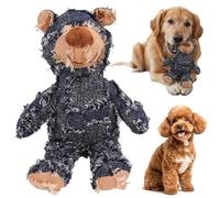 GETBSTOOP Indestructible Robust Bear Dog Toy, Unbreakable Bear Plush Toys for Aggressive Chewers, Dog Squeak Chew Toy for Large Small Breed Pet Animal Teething Boredom Enrichment