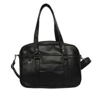 GETBSTOOP Japanese School PU Leather Ita Bag with Adjustable Strap Kawaii Shoulder Bag with Zipper Closure Crossbody Bag Messenger Bag for Women