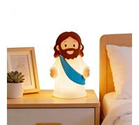 GETBSTOOP Little Jesus Night Light, 5 x 3 Inch Mini Jesus Silicone LED Light, Rechargeable Dimmable Nursery Nightlight for Kids, Gifts for Sunday School, Baptism Presents, Easter Egg Decorations