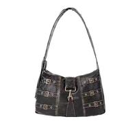 GETBSTOOP Locomotive Y2k Shoulder Bag Versatile Leather Hobo Bag Punk Armpit Bag Women Gothic Shopping Purse