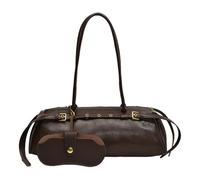 GETBSTOOP Shoulder Bag for Women Solid Underarm Bag PU Leather Casual Bowling Bag Retro Tote Bag Bag