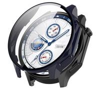 GETBSTOOP Watch Bands Watch Straps Screen Protector Case for OPPO Watch X/(ONE-PLUS) Watch 2 Accessories Film Hard PC Case with Tempered Glass Screen Protector Hard PC Bumper Full Cover Case