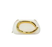 GETBSTOOP Women PU Leather Trendy Clutch Purses & Removable Strap Metal Decoration Evening Bag Hand-held Shoulder Clutch Bag for Evening Dinner